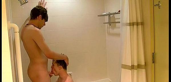  Tamil emo gay xxx William and Damien get into the shower together for